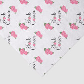 F*ck Krebs-Skript mit rosa Rosen-Seidenpapier Seidenpapier (Ausschnitt)