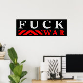 F@ck Krieg Poster (Heimbüro)
