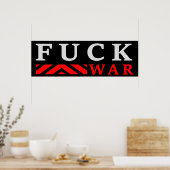 F@ck Krieg Poster (Küche)