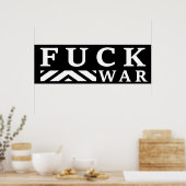 F@ck Krieg Poster (Küche)