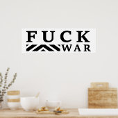 F@ck Krieg Poster (Küche)