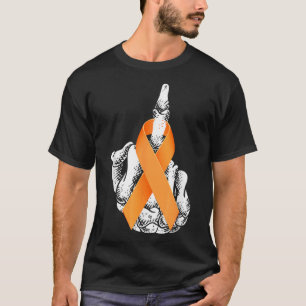 F%ck Leukämie Krebs Mittelfinger Leukämie Awaren T-Shirt