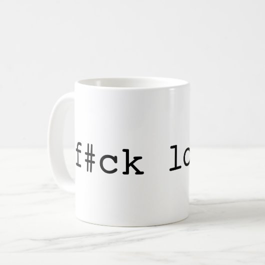 f#ck Logik. Tasse (Vorderseite Links)