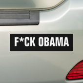 F*CK OBAMA AUTOAUFKLEBER (Auf Auto)