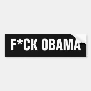 F*CK OBAMA AUTOAUFKLEBER