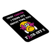 F#CK OFF.. Brustkrebs Magnet (Rechte Seite)