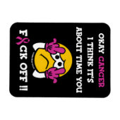 F#CK OFF.. Brustkrebs Magnet (Horizontal)