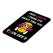 F#CK OFF.. Brustkrebs Magnet (Linke Seite)