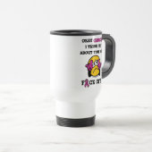 F#CK OFF.. Brustkrebs Reisebecher (VorderseiteRechts)