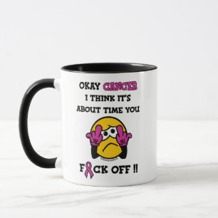 F#CK OFF.. Brustkrebs Tasse