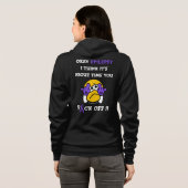 F#CK OFF..Epilepsy Hoodie (Schwarz voll)