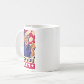 F%ck You Biden Funny Trump Kaffeetasse (Vorderseite Links)