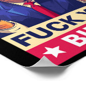 F%ck You Biden Funny Trump Poster (Ecke)