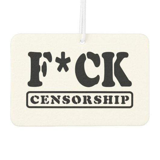 F*CK-ZENSORING AUTOLUFTERFRISCHER (Rückseite)