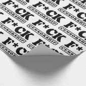 F*CK-ZENSORING GESCHENKPAPIER (Ecke)
