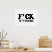 F*CK-ZENSORING POSTER (Küche)