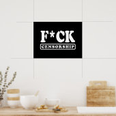 F*CK-ZENSORING POSTER (Küche)