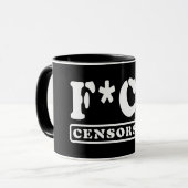 F*CK-ZENSORING TASSE (Vorderseite Links)