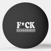 F*CK-ZENSORING TISCHTENNISBALL (Rückseite)