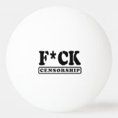F*CK-ZENSORING TISCHTENNISBALL (Vorderseite)