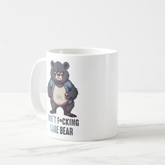F*cking Care Bear Kaffeetasse (Vorderseite Links)