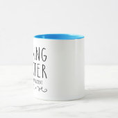 F*cking Frage I Gemein glückliche Altersversorgung Tasse (Zentrum)