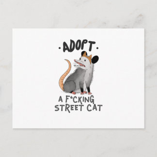 F*CKING STREET CAT adoptiert Postkarte