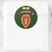 F Co, 75th Infantry Regiment - Rangers, Vietnam Runder Aufkleber (Tasche)