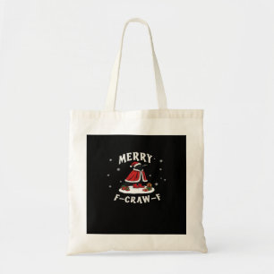 F-Craw-F Krähe Weihnachten F-Caw-F Rabe Weihnachte Tragetasche