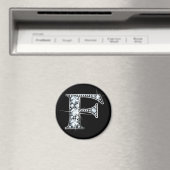 "F" Diamond Bling Magnet (In Situ (Geschirrspüler))
