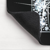 "F" Diamond Bling Mousepad (Ecke)