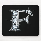 "F" Diamond Bling Mousepad (Vorne)