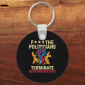 F Die Politiker beenden Gerrymandering Schlüsselanhänger (Vorderseite)