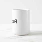 F... du lustiges Design Kaffeetasse (Mittel)