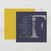 F Einladung zur ersten Sammlung Bat Bar Mitzvah (Vorne/Hinten)