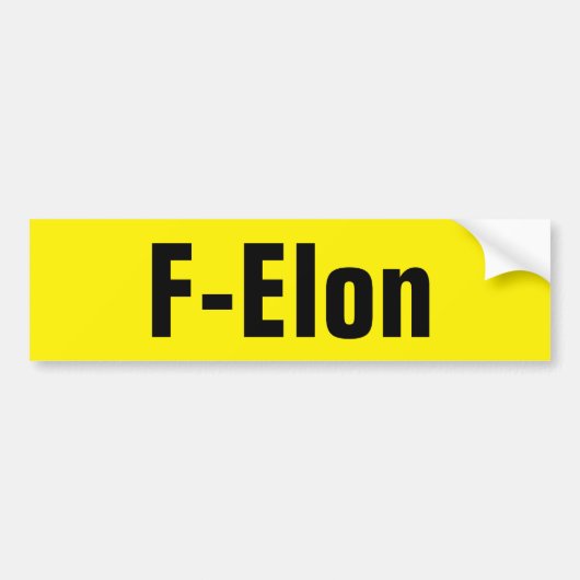 F-Elon Autoaufkleber (Vorne)