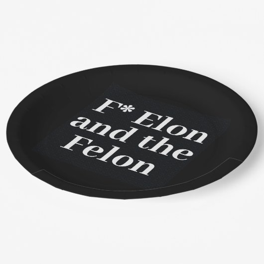 F* Elon Paper Plate Pappteller (Schrägansicht)