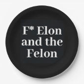 F* Elon Paper Plate Pappteller (Vorderseite)