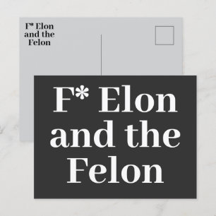 F* Elon Postcard Einladungspostkarte