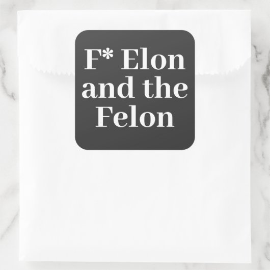 F* Elon Sticker (Tasche)