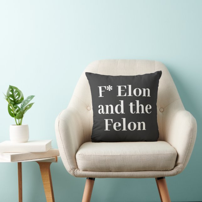 F* Elon Throw Pillow Kissen (Stuhl )