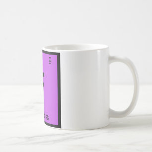 F - Fairbanks City Chemistry Periodic Table Symbol Kaffeetasse