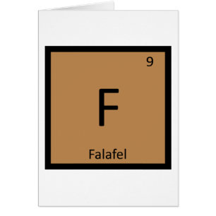 F - Falafel Chemistry Periodisches Tabellensymbol