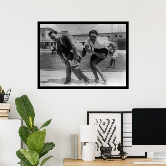 F. Farnum unterrichtet eine Schauspielerin 1925 in Poster (Heimbüro)