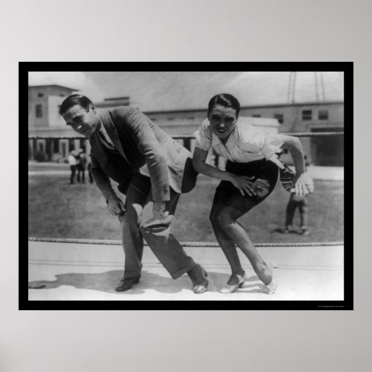 F. Farnum unterrichtet eine Schauspielerin 1925 in Poster (Vorne)