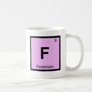 F - Feminismus-Philosophie-Chemie-Symbol Kaffeetasse