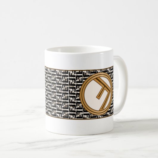 F Fendi Design Kaffeetasse (VorderseiteRechts)