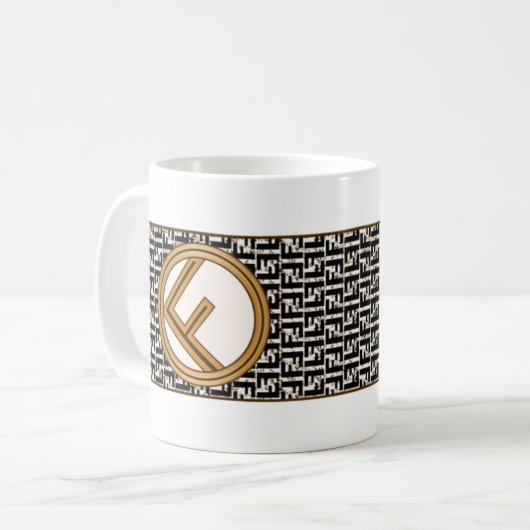 F Fendi Design Kaffeetasse (Vorderseite Links)