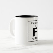F - Fluor Zweifarbige Tasse (Vorderseite Links)