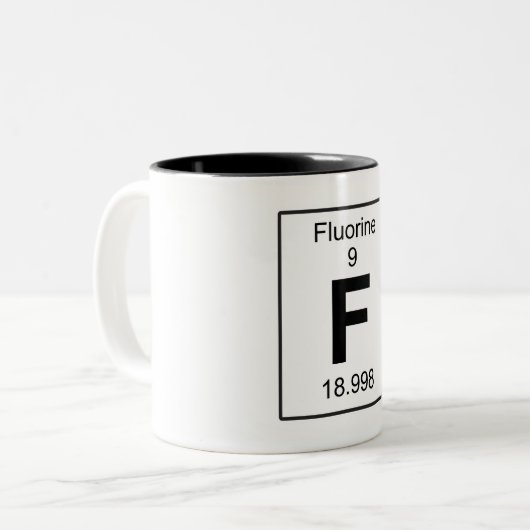 F - Fluor Zweifarbige Tasse (Vorderseite Links)